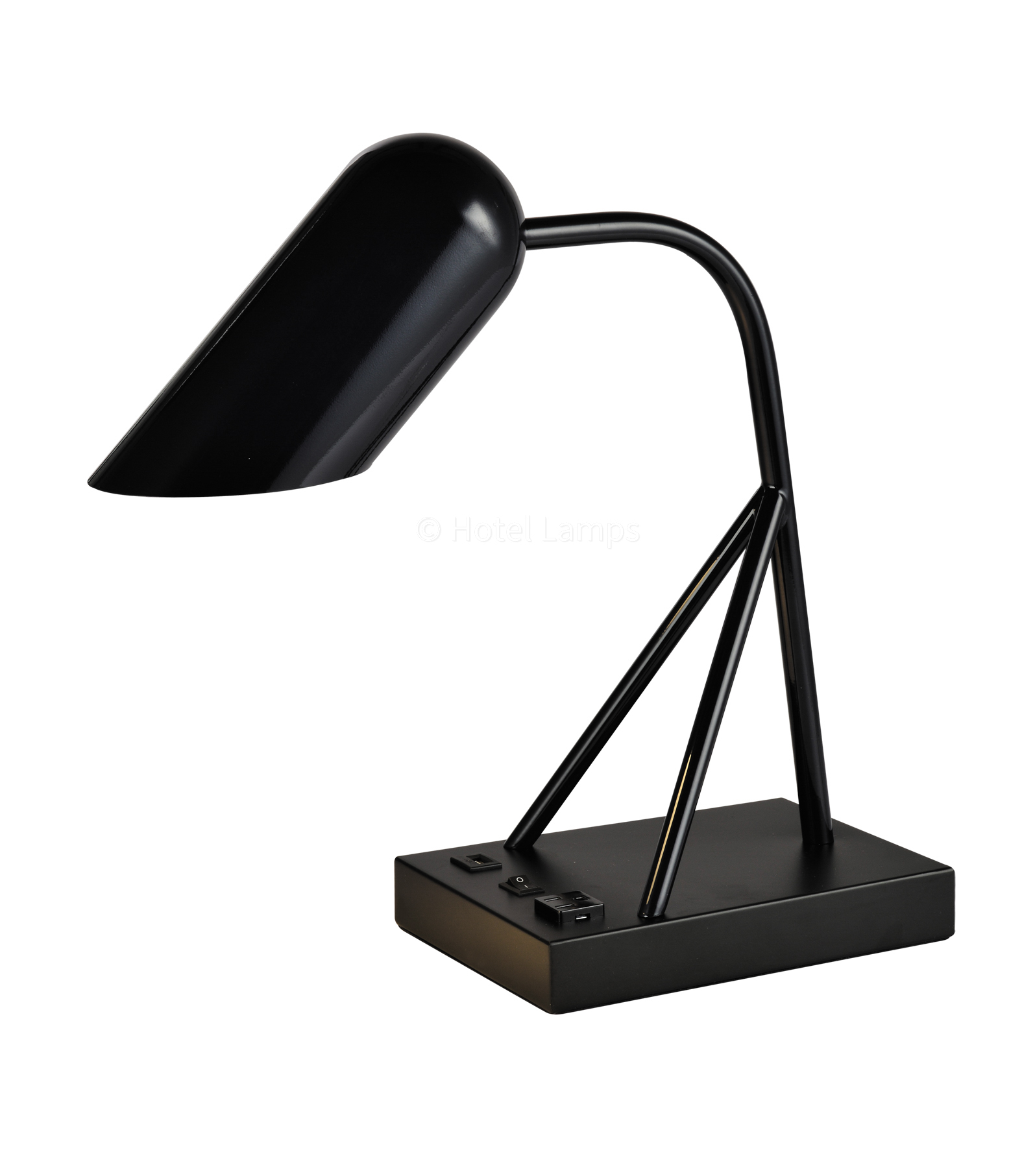 Gemini Desk Lamp Black